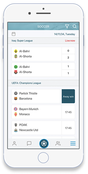 Tipday matchups list