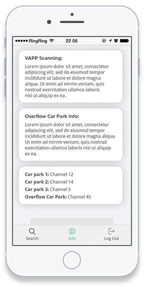 App information screen