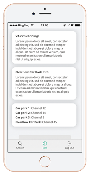 App information screen